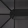 vidaXL Tonnelle avec rideau Aluminium 4x3x2,6 m Noir