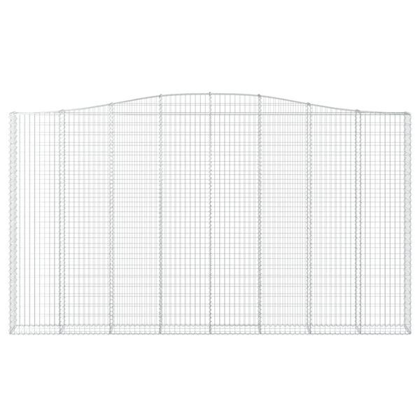 vidaXL Paniers &agrave; gabions arqu&eacute;s 6 pcs 400x30x220/240 cm Fer galvanis&eacute;
