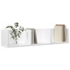 vidaXL Armoires murales 2 pcs blanc 75x18x16,5 cm bois d'ing&eacute;nierie