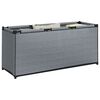 vidaXL Bo&icirc;te de rangement gris 105x34,5x45 cm tissu