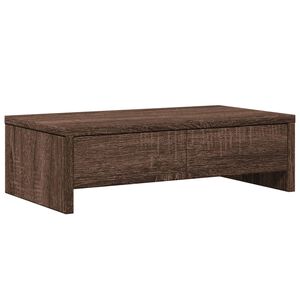 vidaXL Support de moniteur avec tiroirs ch&ecirc;ne marron bois d'ing&eacute;nierie