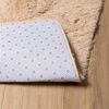 vidaXL Tapis shaggy &agrave; poils longs NAVARRA beige 120x120 cm polyester