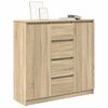 vidaXL Buffet et tiroirs chêne sonoma 100,5x35x98,5 cm bois ingénierie