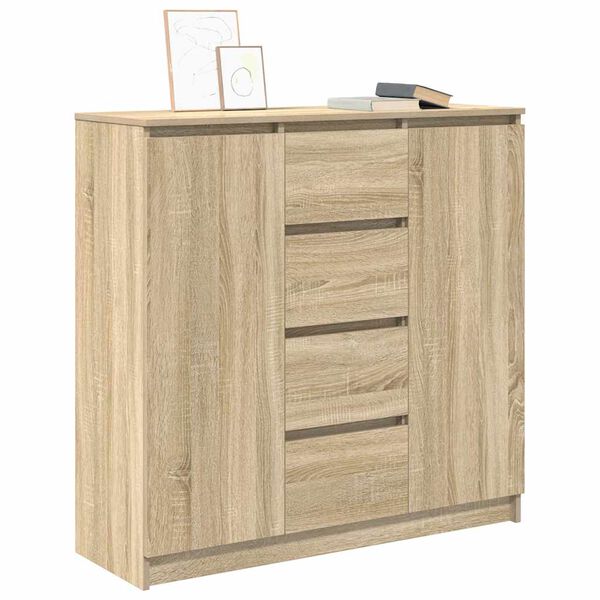 vidaXL Buffet et tiroirs chêne sonoma 100,5x35x98,5 cm bois ingénierie