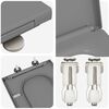 vidaXL Si&egrave;ge de toilette Gris 47,5 x 35 x 3,6 cm Duroplast
