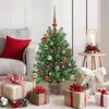 vidaXL Sapin de No&euml;l artificiel avec 150 LED Vert 95 cm PE et PVC