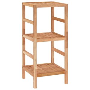 vidaXL &Eacute;tag&egrave;re de salle de bain 35,5x35,5x79 cm Bois massif de noyer