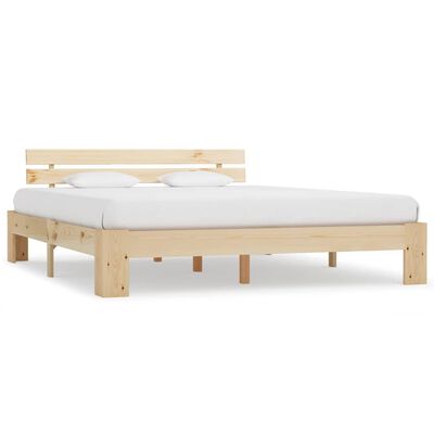 vidaXL Cadre de lit sans matelas 160x200 cm bois massif de pin