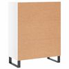 vidaXL Buffet Blanc brillant 69,5x34x90 cm Bois d'ing&eacute;nierie