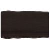 vidaXL Dessus de table bois massif trait&eacute; bordure assortie