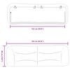vidaXL Coussin de t&ecirc;te de lit Hvar noir 152 cm similicuir