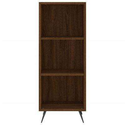 vidaXL Buffet haut Chêne marron 34,5x34x180 cm Bois d'ingénierie