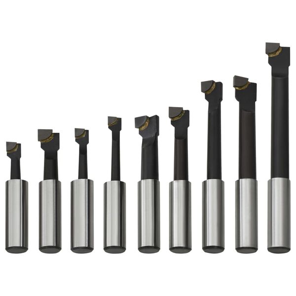 vidaXL Cutters de perçage 9 pcs 12 mm à base de bois