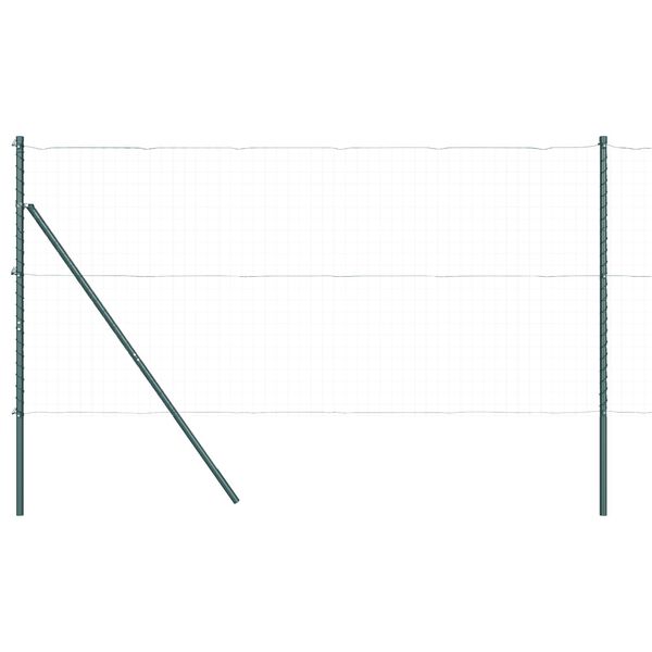 vidaXL Poteau de cl&ocirc;ture. 52 pcs Vert 3,2 x 3,2 x 150 cm