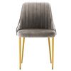 vidaXL Chaises &agrave; manger lot de 4 gris clair velours