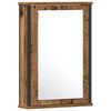 vidaXL Ensemble de mobilier de salle de bain avec &eacute;tag&egrave;re 2 pcs Marron