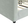 vidaXL Lit de repos sans matelas gris clair 90x190 cm velours