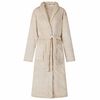 vidaXL Robe de bain sans capuche Beige xl Flanelle