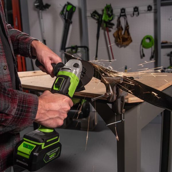 Greenworks Meuleuse d'angle sans balai 24 V