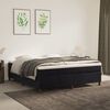 vidaXL Cadre de lit noir 160x200 cm velours