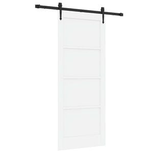 vidaXL Porte coulissante ORKDAL 83 x 202 cm Bois de pin massif Blanc