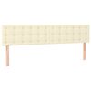 vidaXL Têtes de lit 2 pcs Crème 80x5x78/88 cm Similicuir