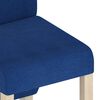 vidaXL Chaises &agrave; manger lot de 4 bleu tissu