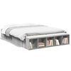 vidaXL Cadre de lit sans matelas sonoma gris 140x200 cm