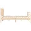 vidaXL Cadre de lit sans matelas 120x200 cm bois massif