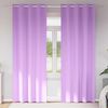 vidaXL Rideaux occultants avec anneaux 2 pcs Violet 260 x 140 cm
