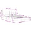 vidaXL Cadre de lit sans matelas Zadar blanc 140x190 cm similicuir