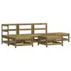 vidaXL Salon de jardin 6 pcs bois de pin impr&eacute;gn&eacute;