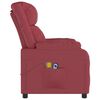 vidaXL Fauteuil de massage Rouge bordeaux Similicuir