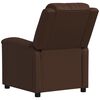 vidaXL Fauteuil de massage Marron Similicuir