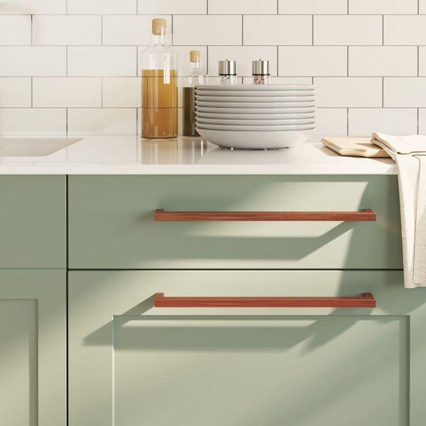 vidaXL Poignées d'armoire 5 pcs bronze 320 mm acier inoxydable