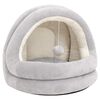 vidaXL Lit pour chat 40x40x35 cm Gris et cr&egrave;me