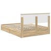 vidaXL Lit de Rangement Ch&ecirc;ne Sonoma 135 x 190 cm Bois d'ing&eacute;nierie