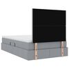 vidaXL Lit avec rangement et LED Gris clair 120 x 200 cm Polyester