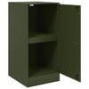vidaXL Buffet vert olive 34,5x39x73 cm acier