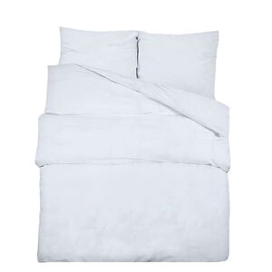 vidaXL Ensemble de housse de couette Blanc 135x200 cm Coton
