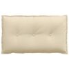 vidaXL Coussin de Dos Cr&egrave;me 80 x 19 x 50 cm tissu