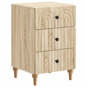 vidaXL Cabinet de chevet Ch&ecirc;ne Sonoma 43 x 41 x 66,5 cm