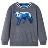 Sweatshirt pour enfants m&eacute;lange bleu marine 116