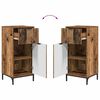 vidaXL Ensemble de mobilier de salle de bain 3 pcs Bois Ancien