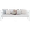 vidaXL Cadre de lit de repos sans matelas Blanc M&eacute;tal 90x200cm