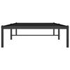 vidaXL Cadre de lit m&eacute;tal sans matelas noir 90x200 cm