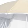 vidaXL Parasol de plage avec parois lat&eacute;rales sable 215 cm