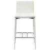 vidaXL Ensemble de bar 5 pcs Similicuir Blanc