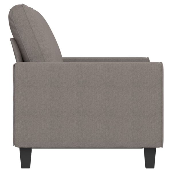 vidaXL Canap&eacute; &agrave; 2 places Taupe 120 cm Tissu