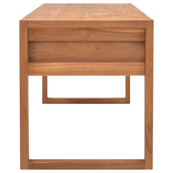 vidaXL Meuble TV 120x40x45 cm Bois de teck solide